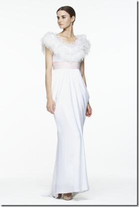 BCGB Draped Feather Embellished Gown